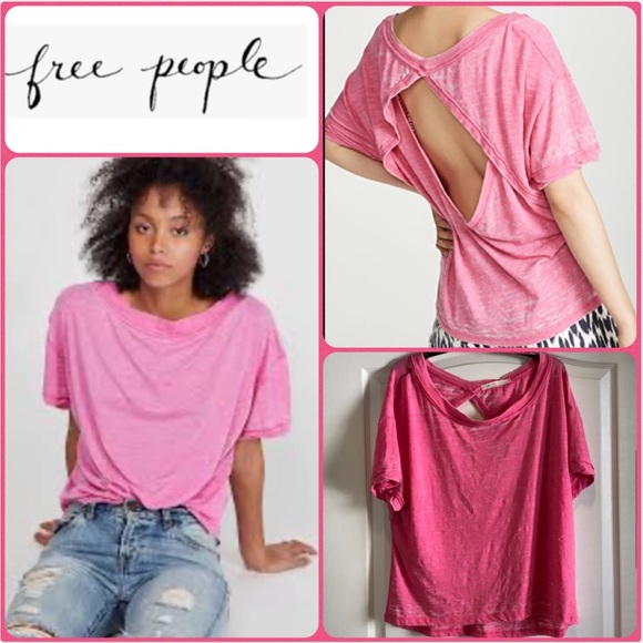 Free People Tops - Free People Viola Open Back Tee